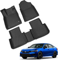 TPE All Weather Floor Mats and Cargo Mat for Honda Civic Sedan M28914
