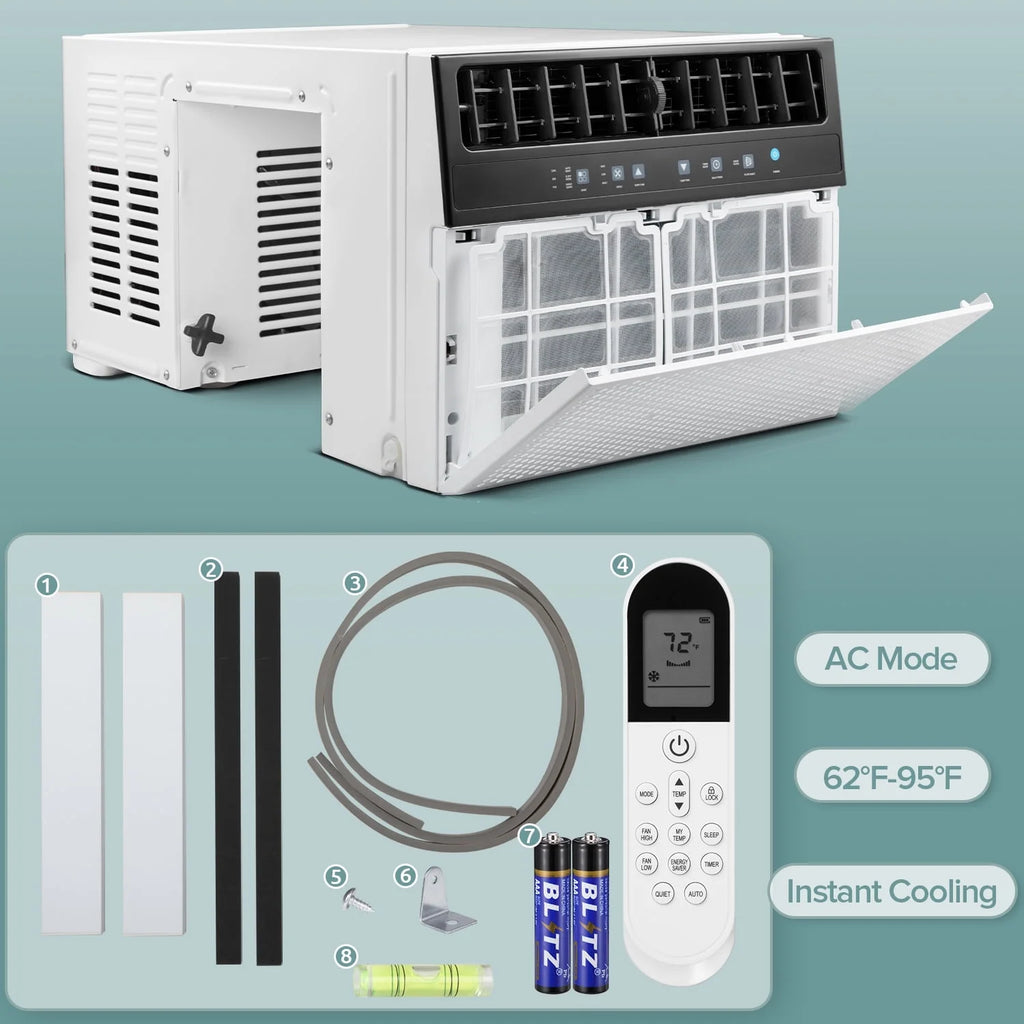 8100 BTU White Window Air Conditioner R9916