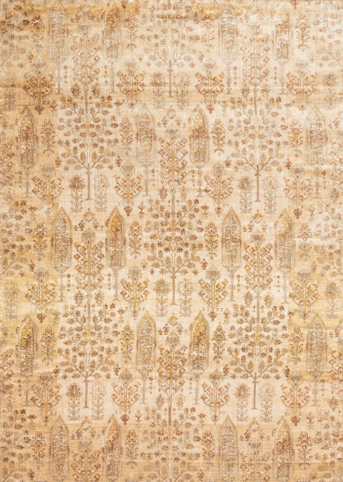 Ant. Ivory Gold 7'10 x 7'10 Rug I240304