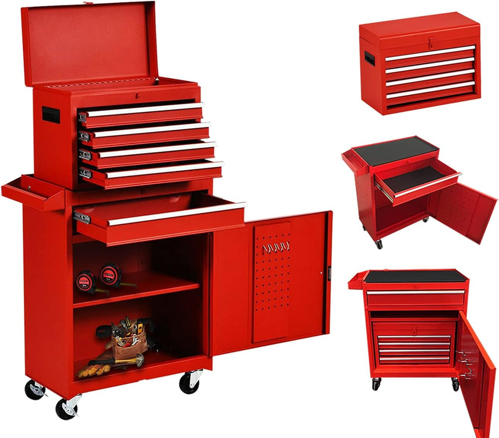 Black 5 Drawer Rolling Tool Chest with Locking System and Wheels X92575