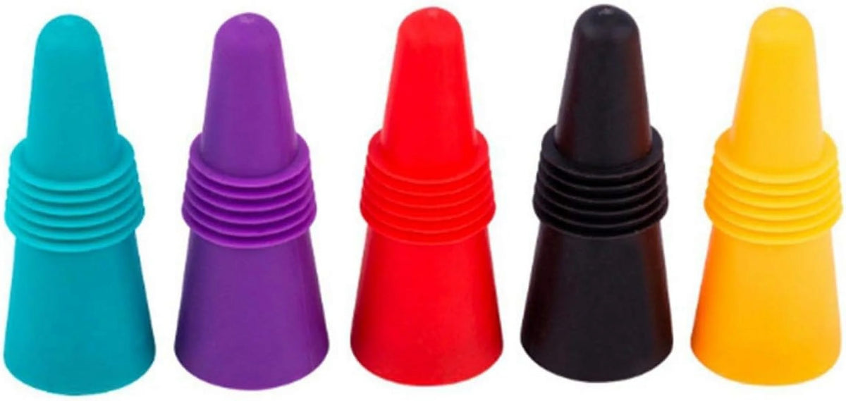 Silicone Stainless Steel Wine Bottle Stopper S9902