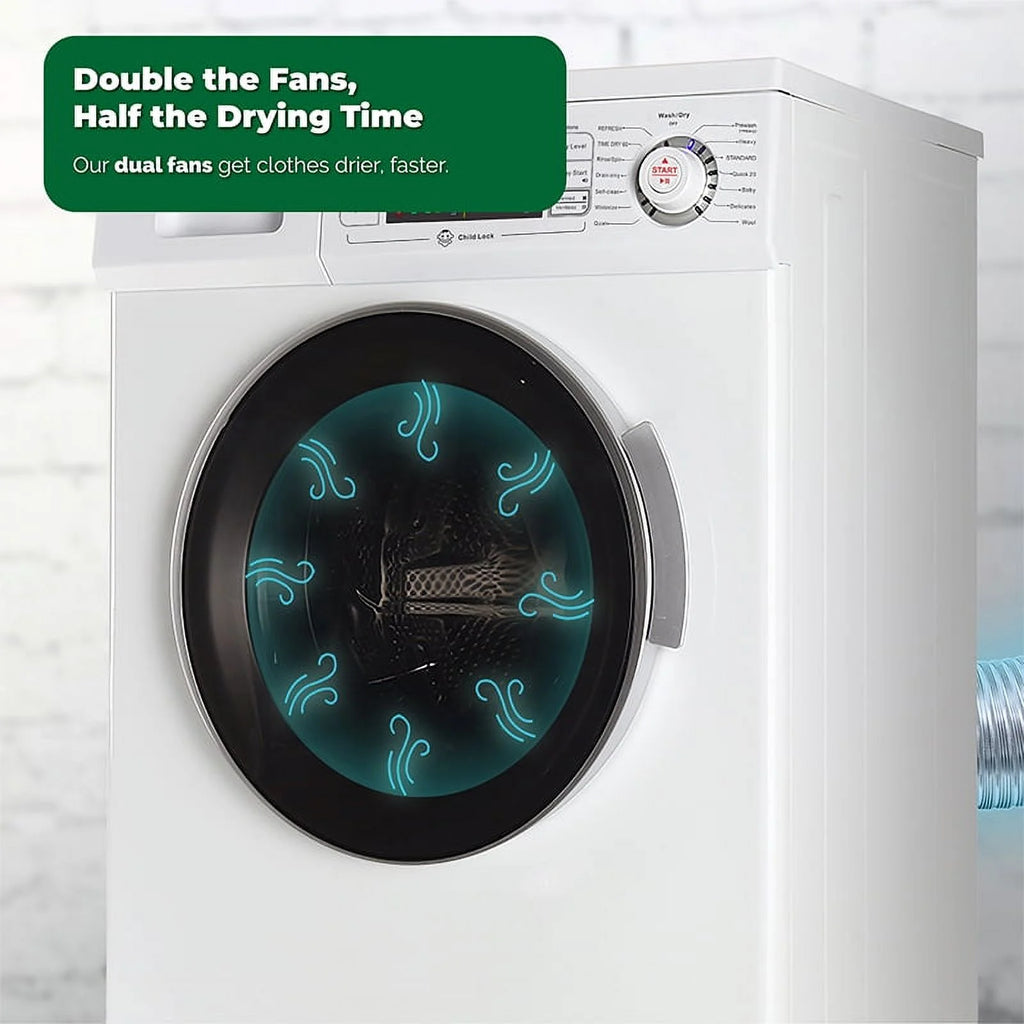 White 13 lbs Compact Combination Washer & Dryer O56679
