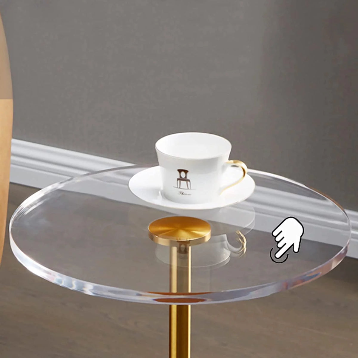 Clear Acrylic Round End Table H553845