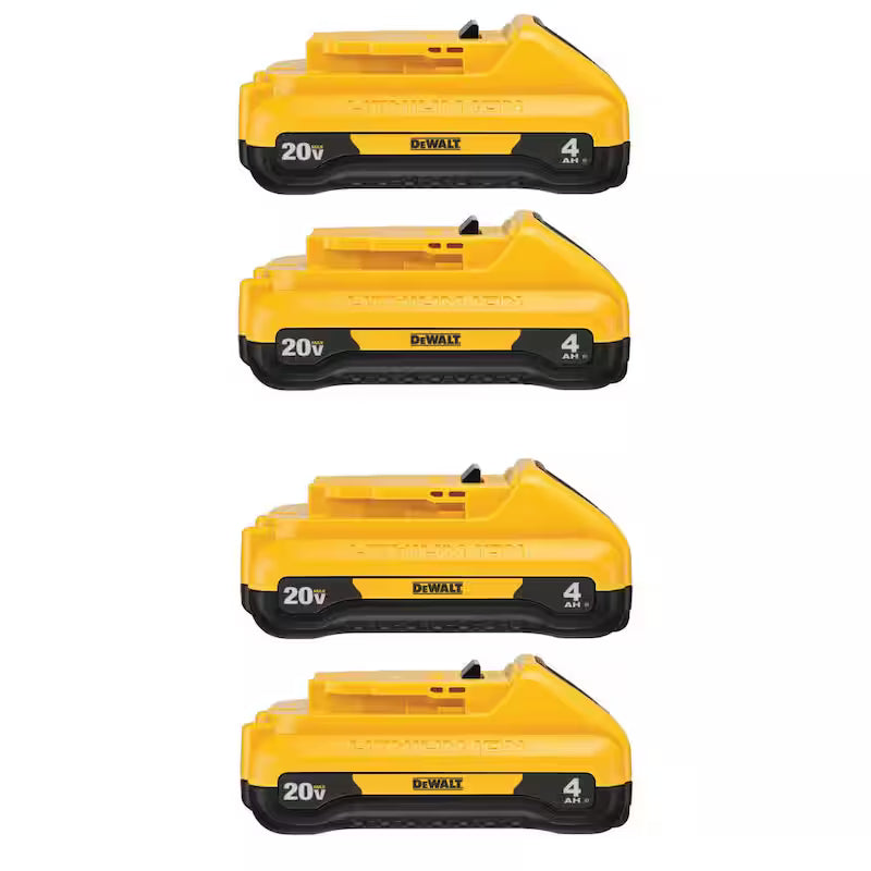 20V MAX Lithium-Ion 4.0Ah Compact Battery Pack 4-Pack M8534