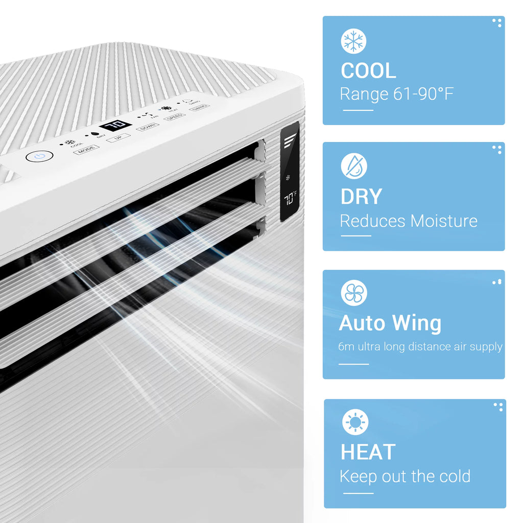 14000 BTU Wifi Enabled Portable Air Conditioner & Heater A76155