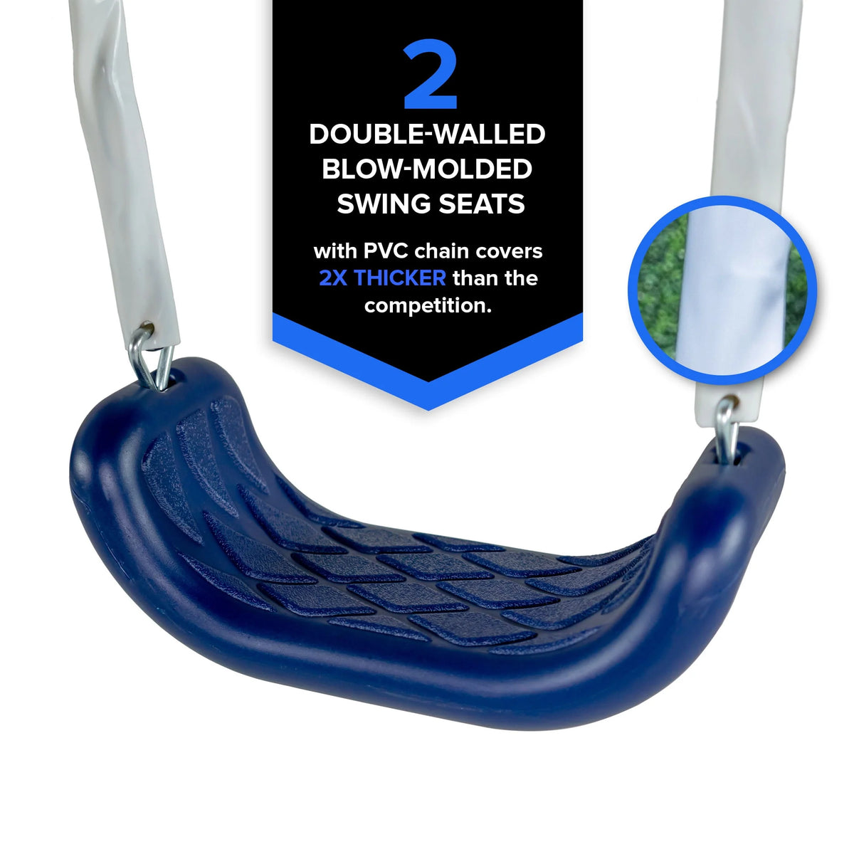 Metal Swing Set with 2 Swings and Slide M838303