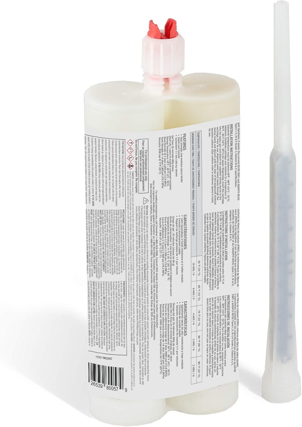Concrete Crack Repair Kit with Carbon Fiber R3082