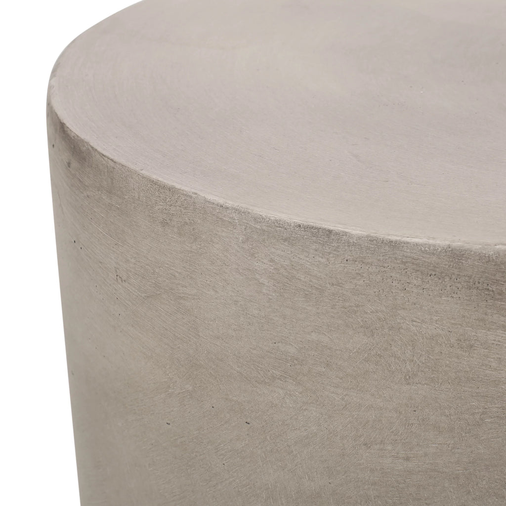 Light Gray Concrete Stone Side Table Y171053