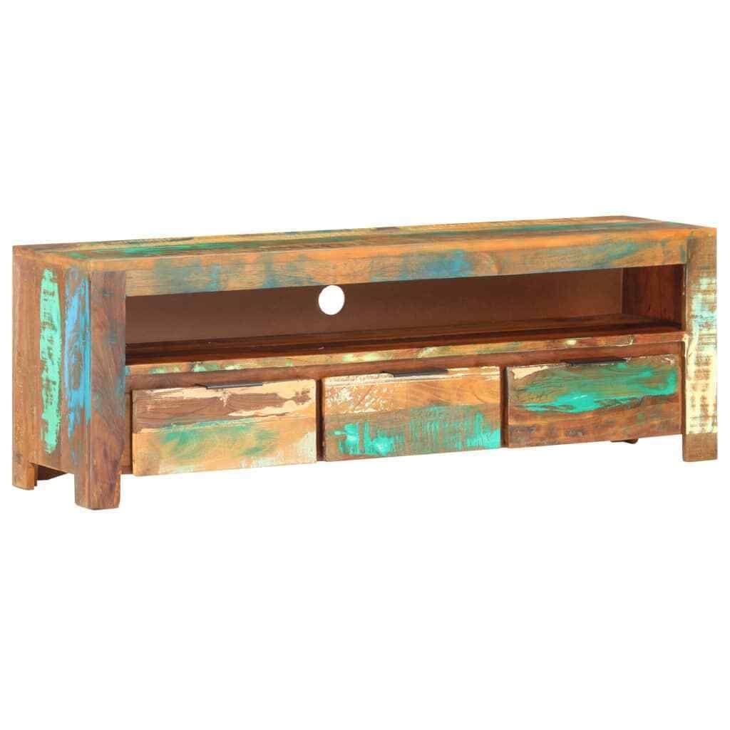 Solid Reclaimed Wood TV Cabinet D154