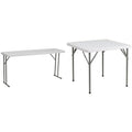 5' White Plastic Folding Training Table Q18731