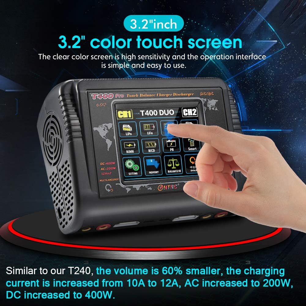 200W Touch Screen Battery Charger Discharger D1711