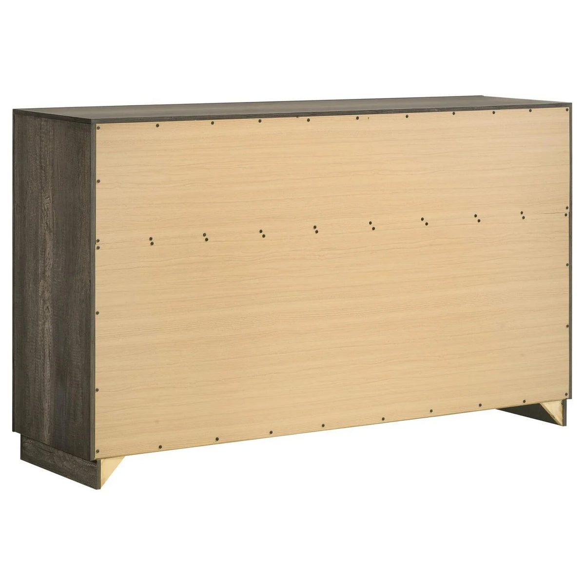 Gray Pine Wood 6 Drawer Dresser M108047