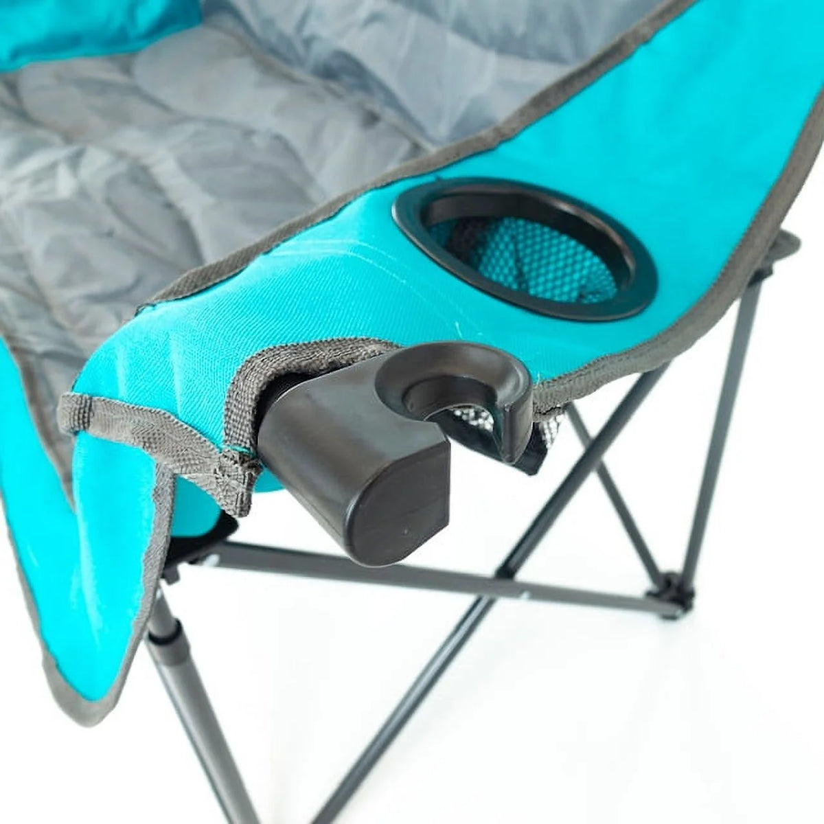 Teal Gray Two Seat Loveseat X521
