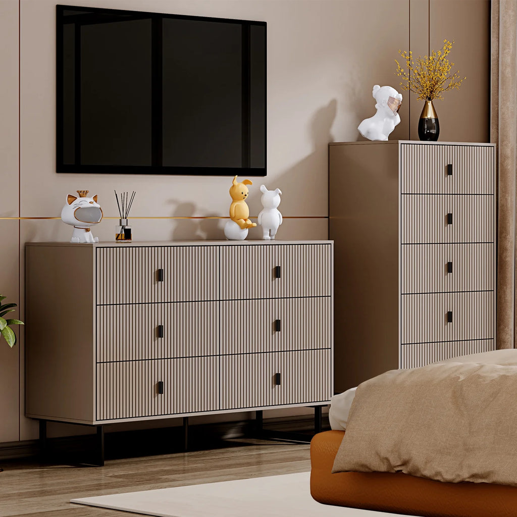 Grey 6 Drawer Dresser P576009