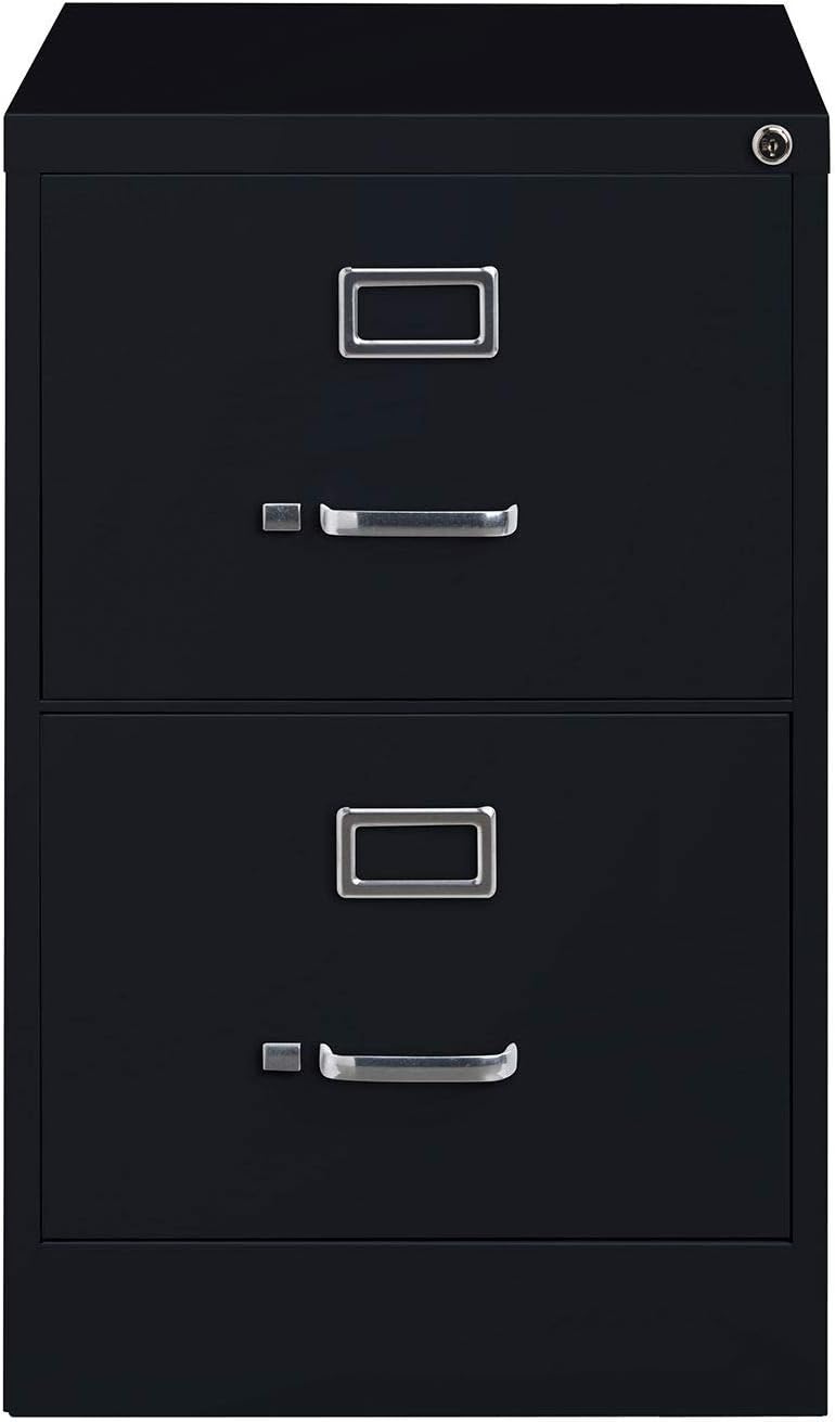 Black 2 Drawer Legal Size Vertical File Cabinet D563579