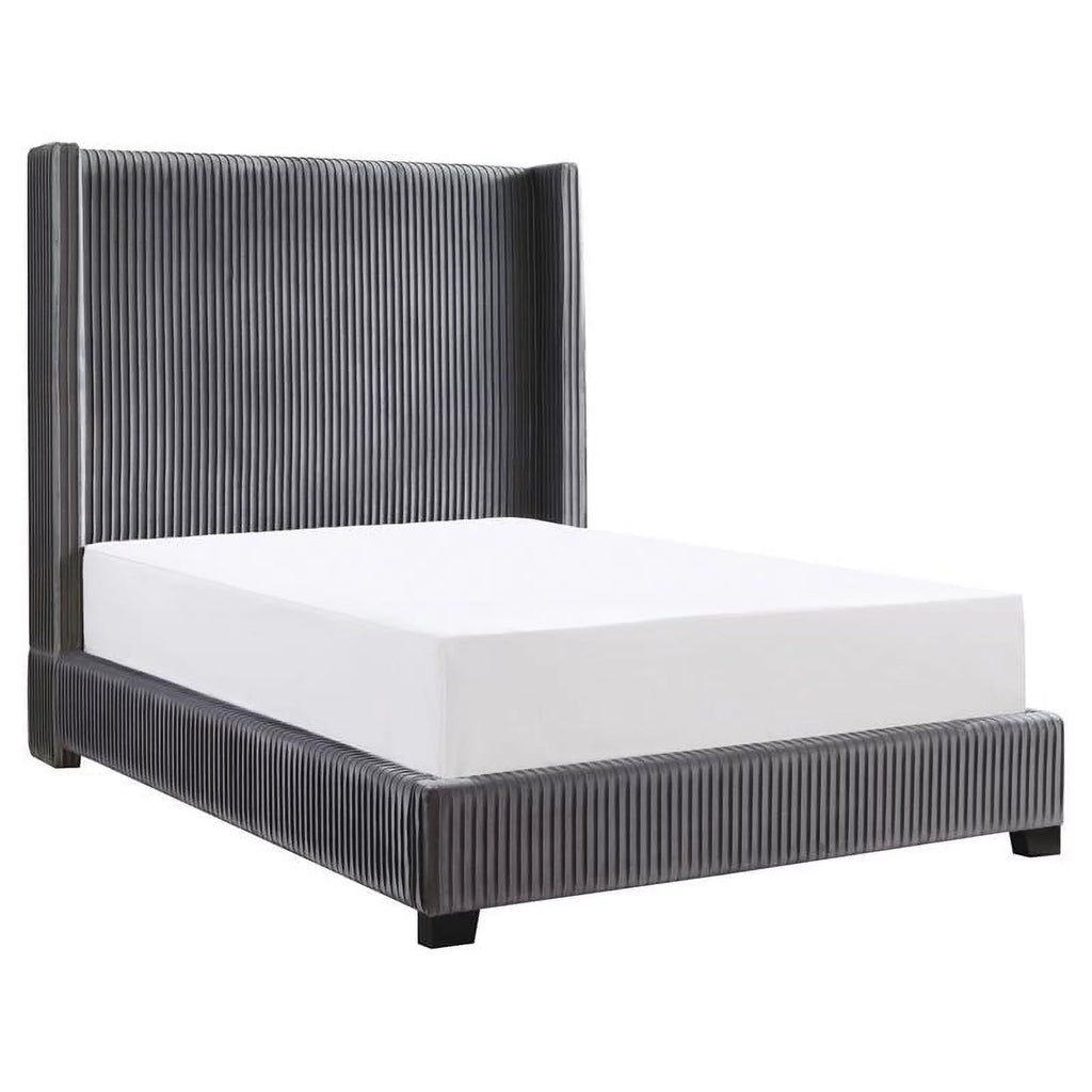 Velvet Full Upholstered Bed H996709