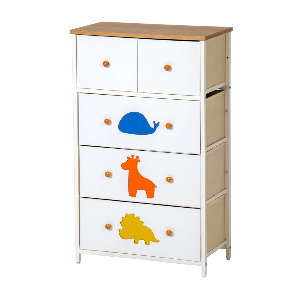 White 5 Drawer Dresser J5199