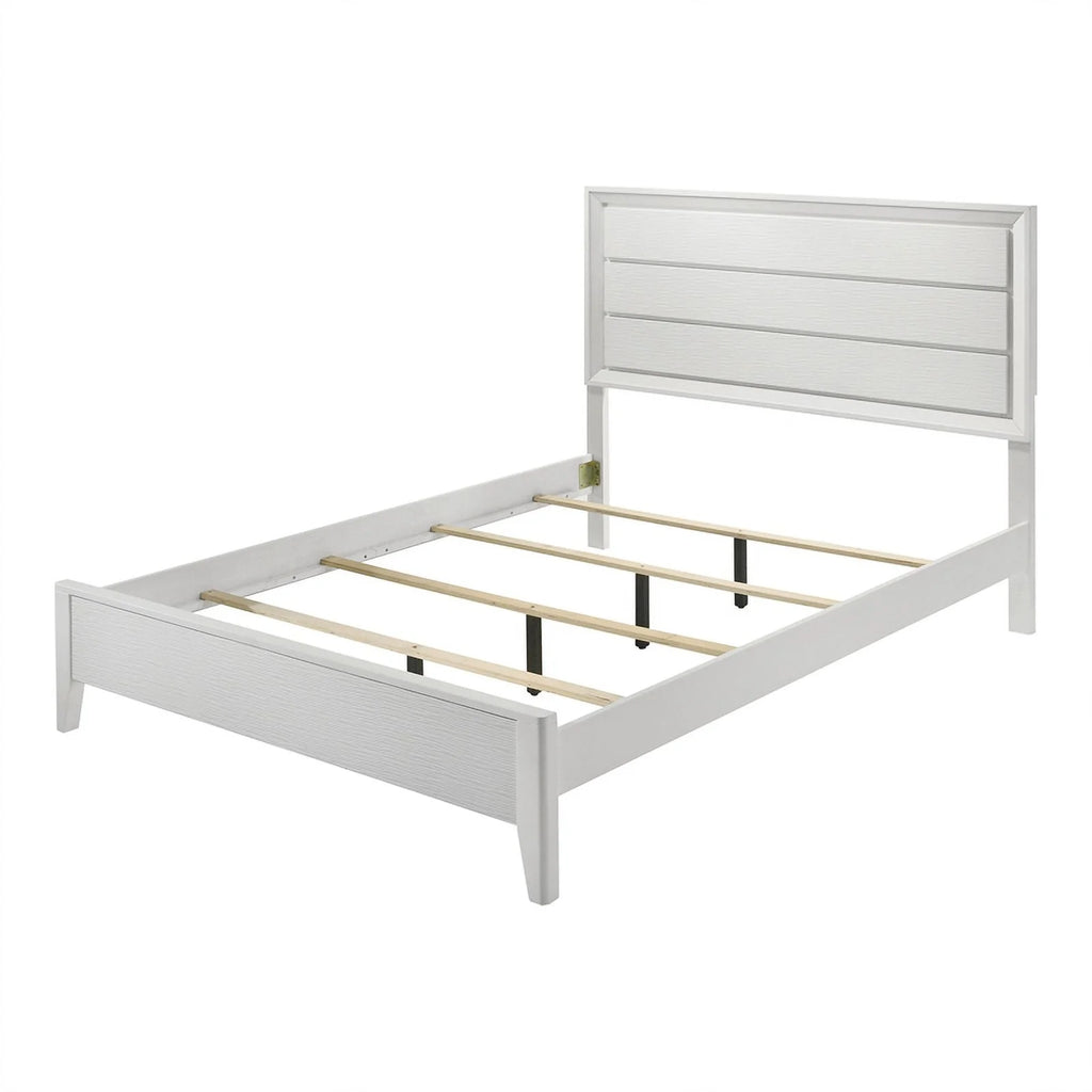 5pc Wood White Bedroom Set King F71170