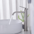 Brushed Nickel Single Hole Vessel Sink Faucet X800948