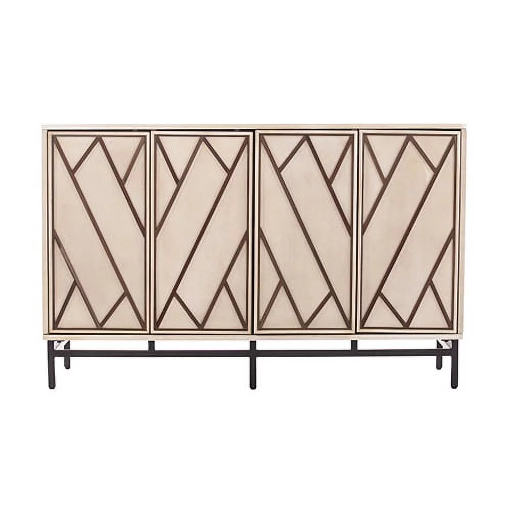 Antique Cream Black Buffet K86145