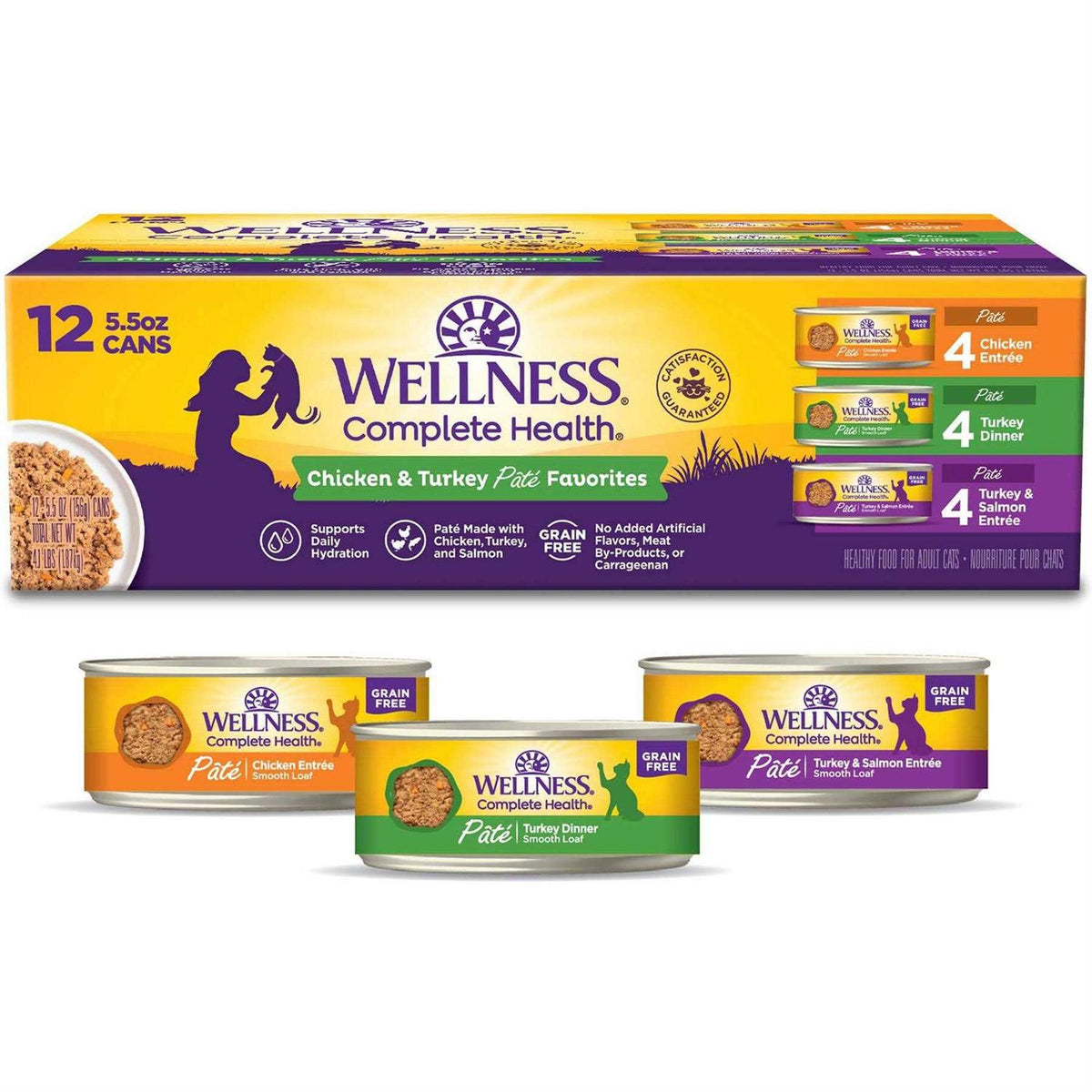 Chicken & Turkey Pate Cat Food Variety Pack X709