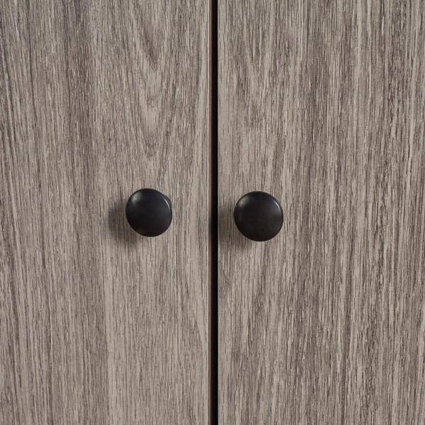Grey Oak Black Cabinet O590211