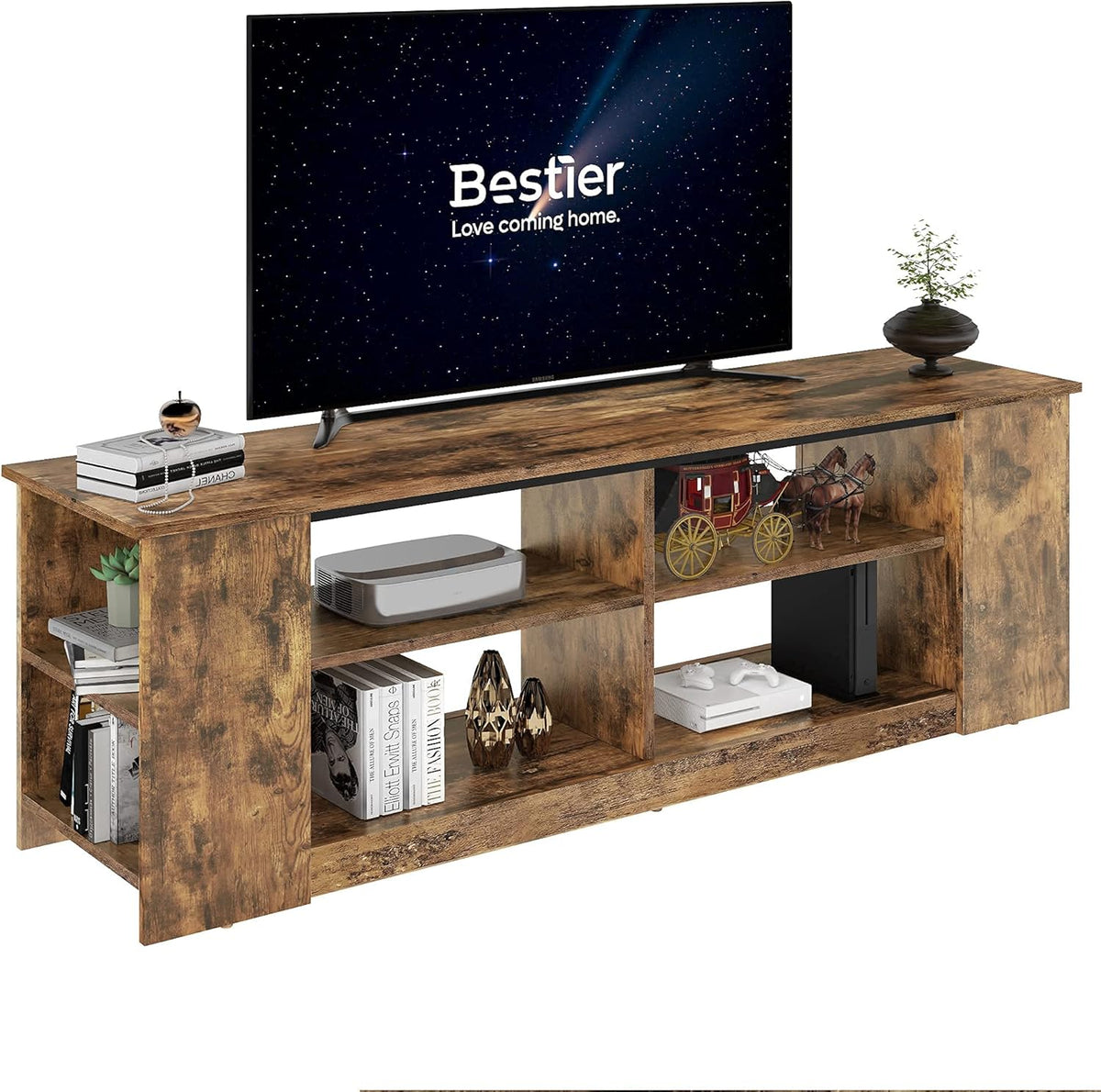 Light Gray TV Stand with Drawers H438