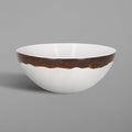 Oak Brown Porcelain Bowl Q36414