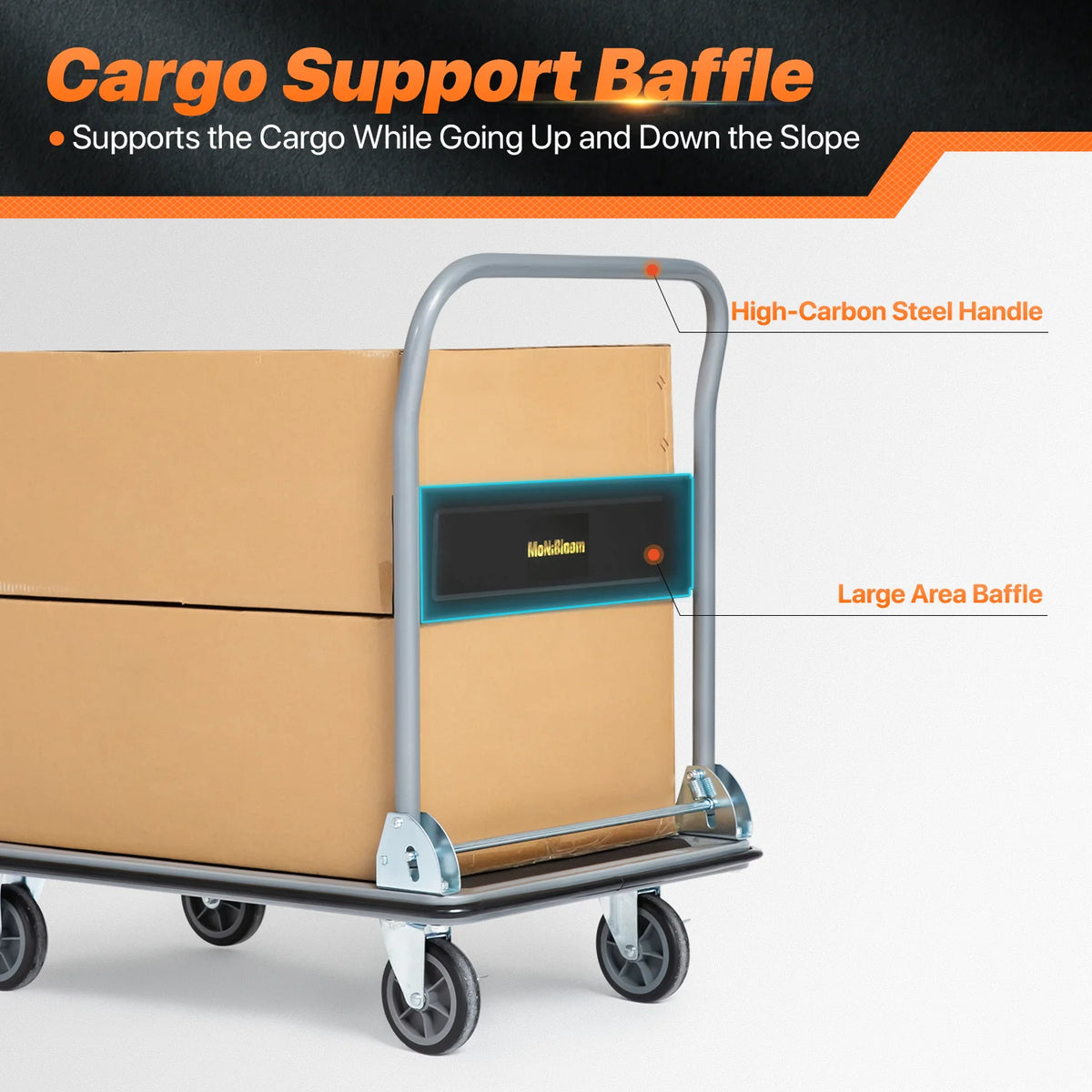 Heavy Duty Platform Hand Truck with Swivel Wheels S3235