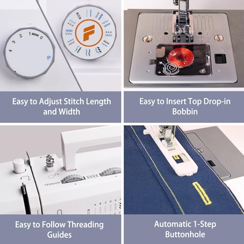 Portable Sewing Machine with 23 Built-in Stitches G516