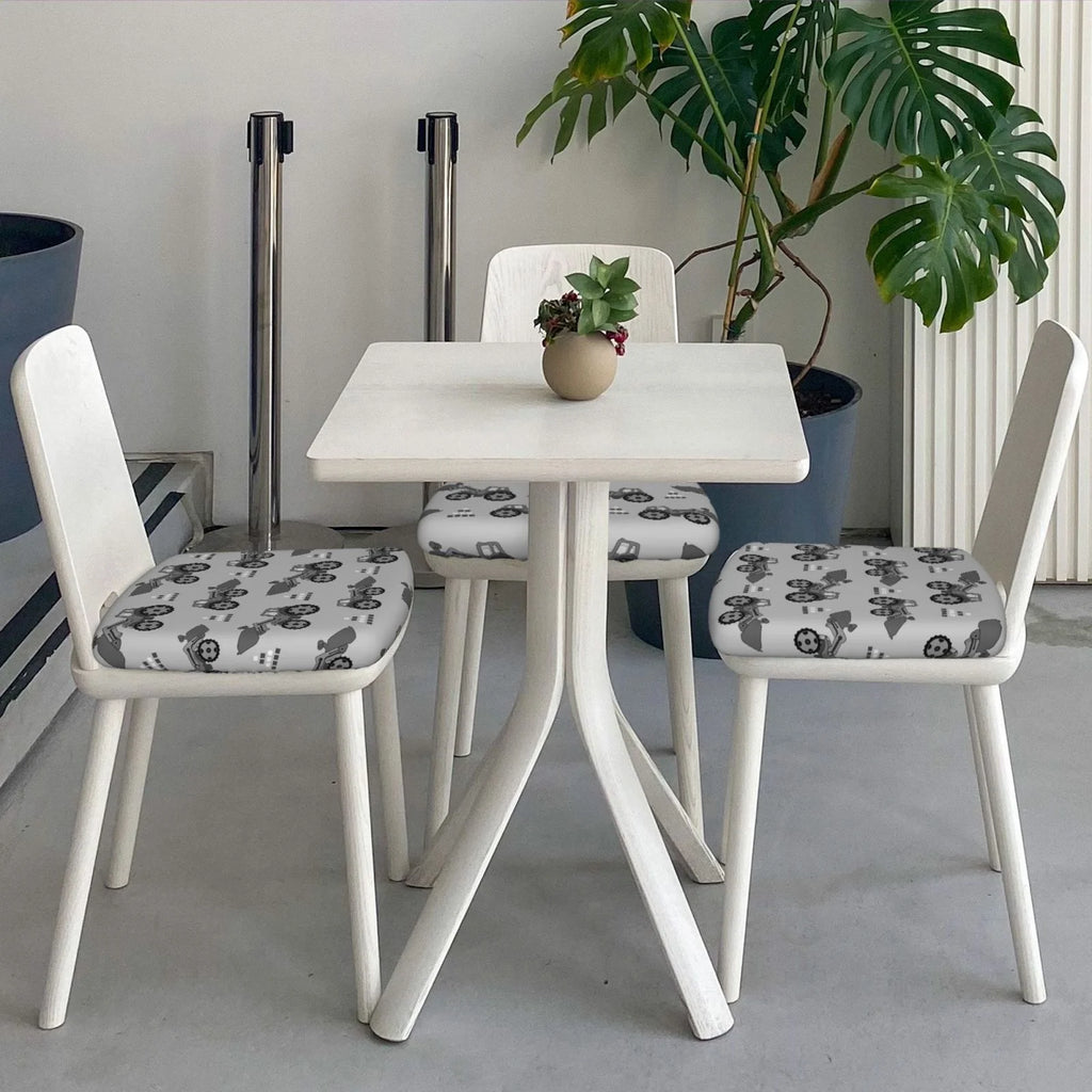 Gray Removable Washable Chair Seat Covers P8793