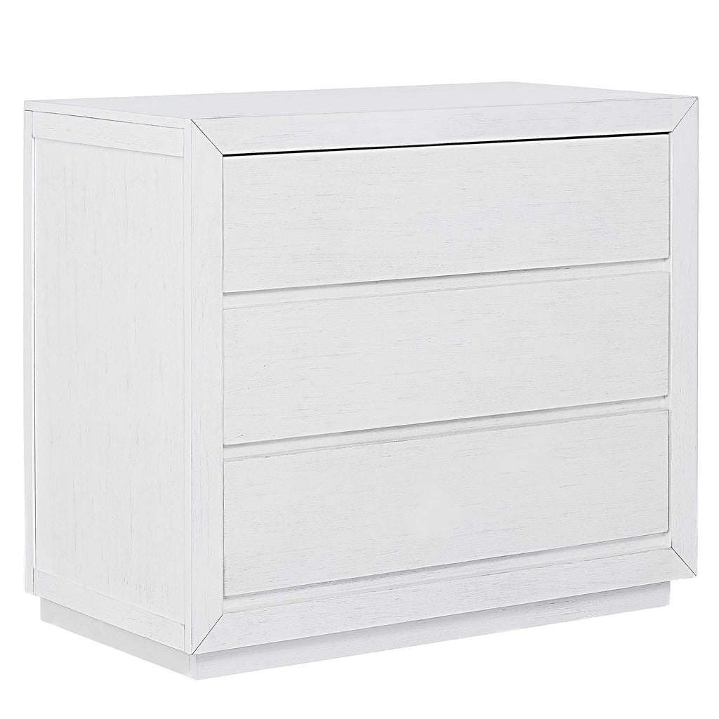 3 Drawer Chest Weathered White O343