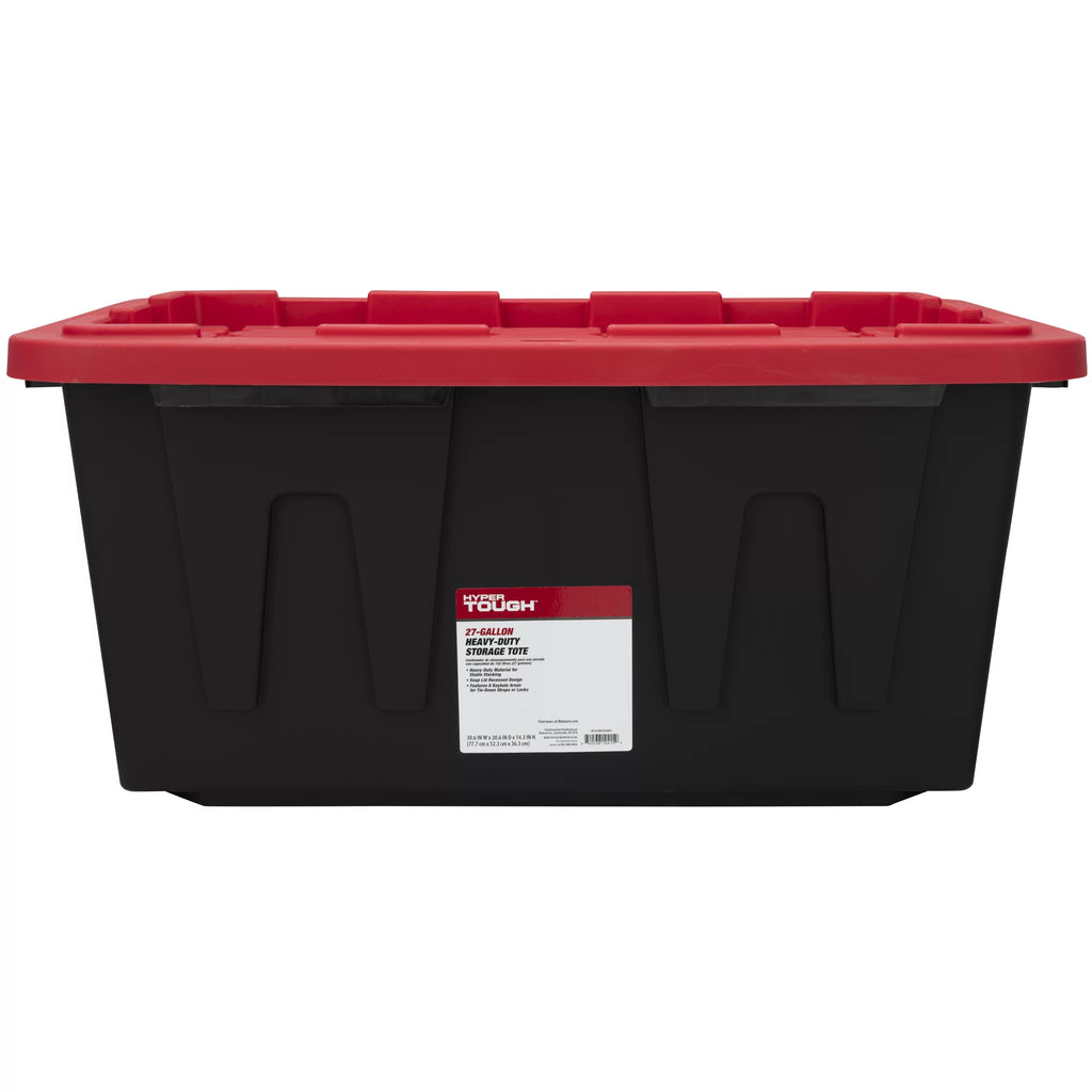27 Gallon Snap Lid Plastic Storage Bin J73196