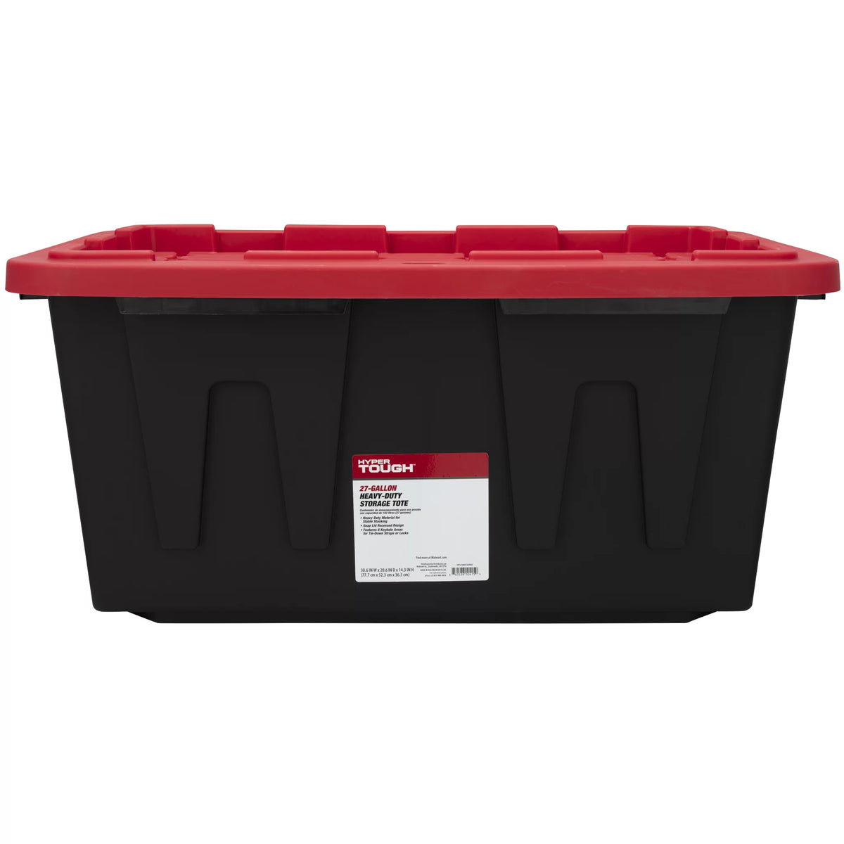 27 Gallon Snap Lid Plastic Storage Bin J73196