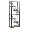 6-Tier Metal Wood Bookcase W784