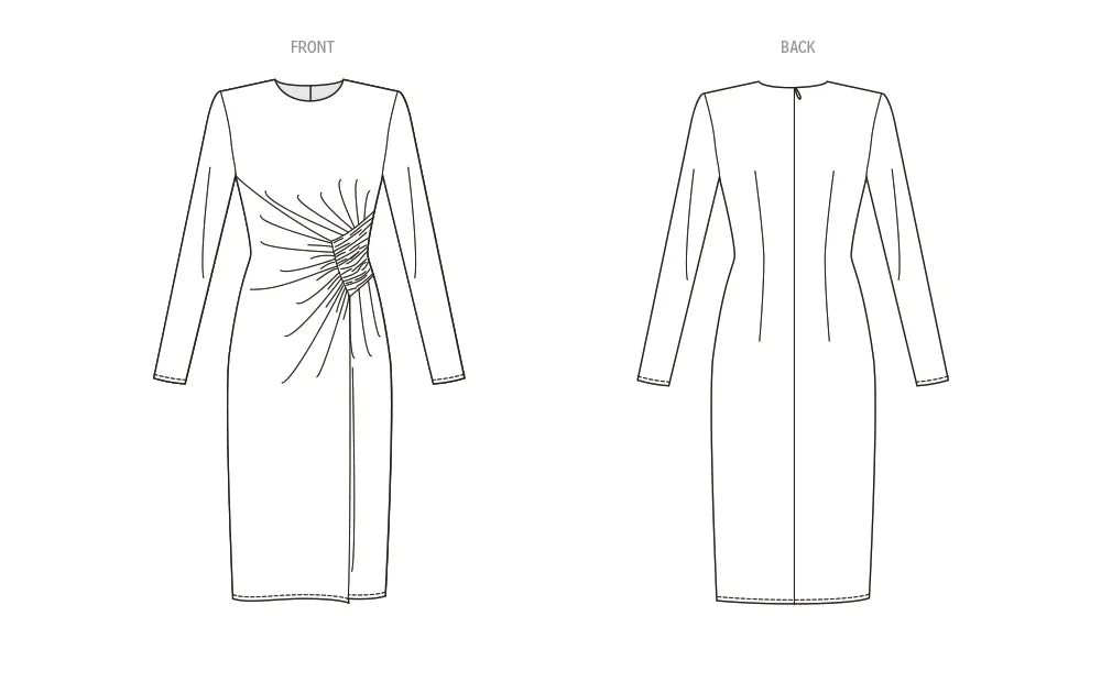 Sewing Pattern Knit Dress W948892