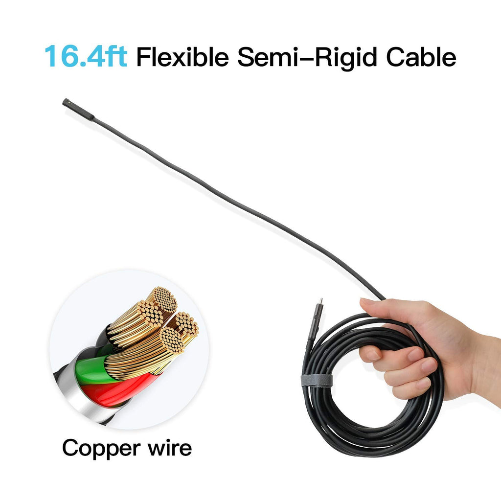 50ft Dual Lens Inspection Camera with Light H24506
