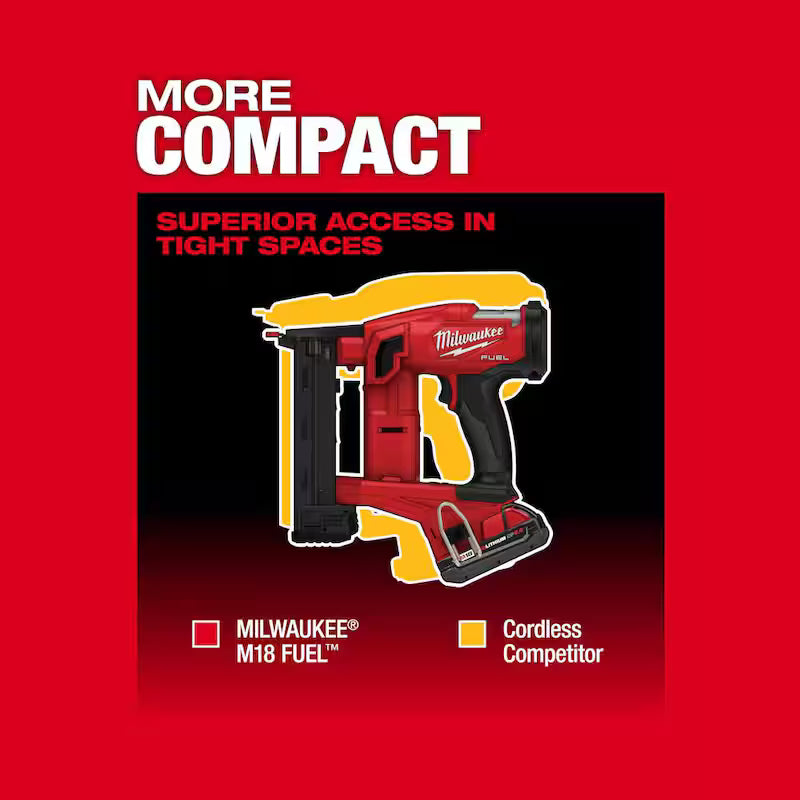 18-Volt Lithium-Ion Brushless Cordless 18-Gauge Narrow Crown Stapler Kit M211