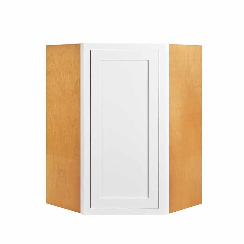 White 30 inch Wide x 27 inch Tall 1 Door Wall Cabinet G665243
