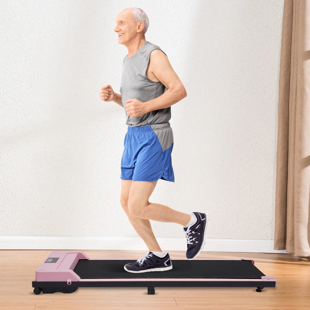 1HP Under Desk Electric Treadmill 220lbs Capacity B664