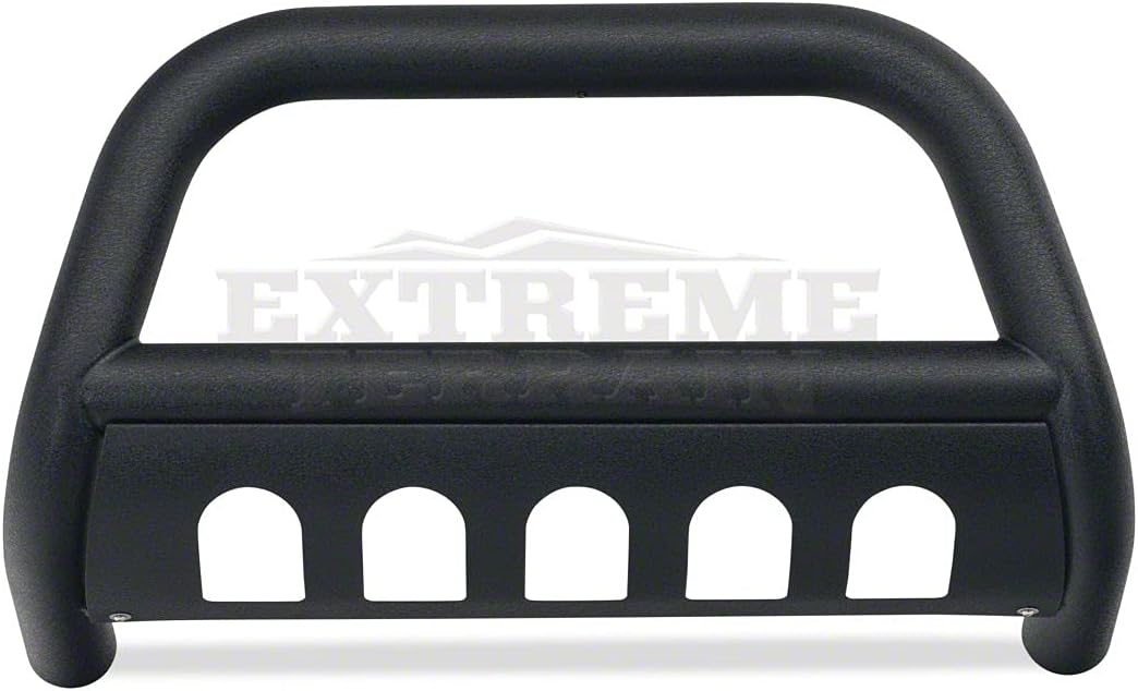3-Inch Bull Bar with Skid Plate Textured Black D4767