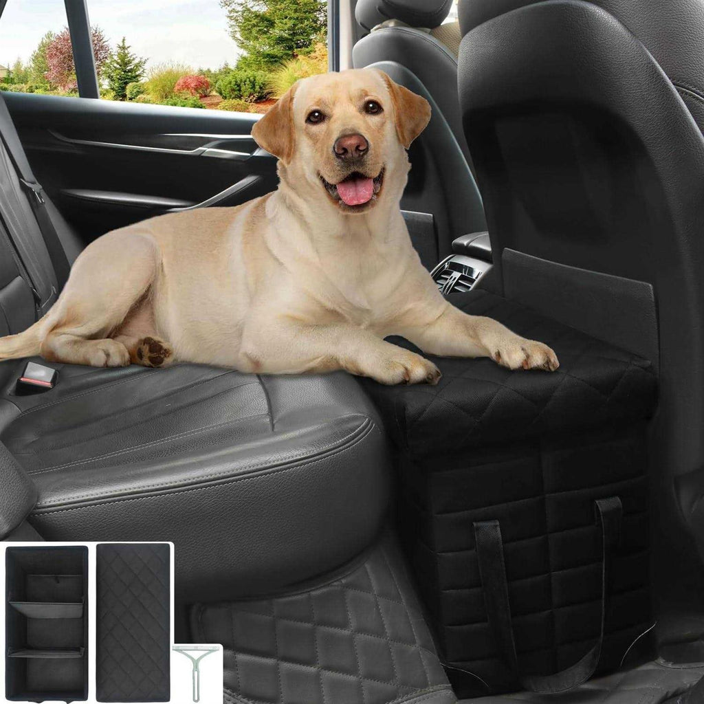 Car Back Seat Extender for Large Dogs with Storage V639969