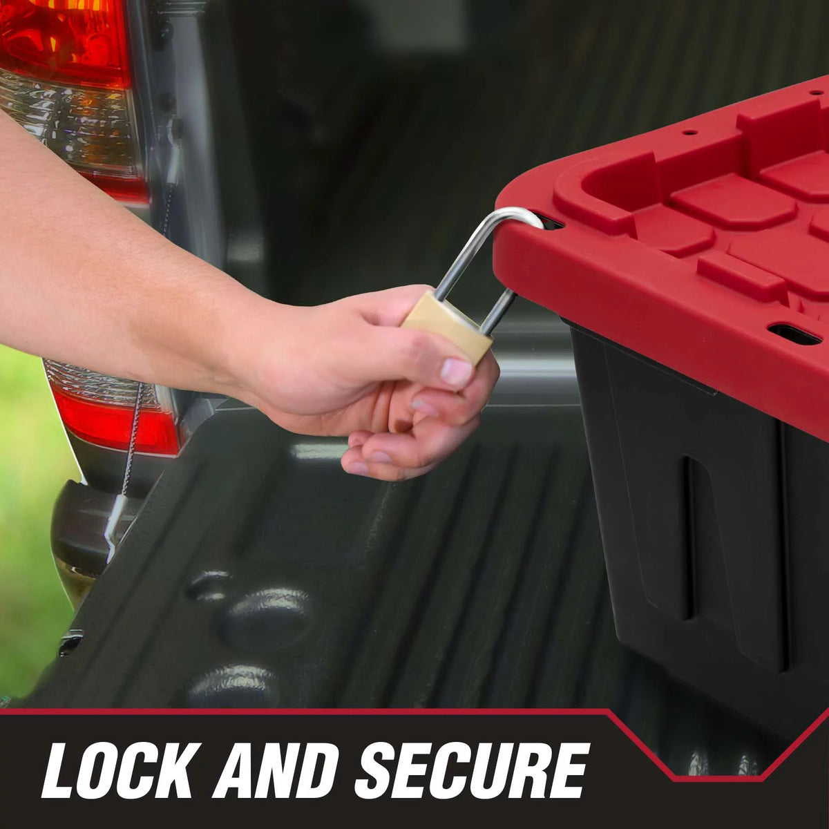 27 Gallon Snap Lid Plastic Storage Bin J73196