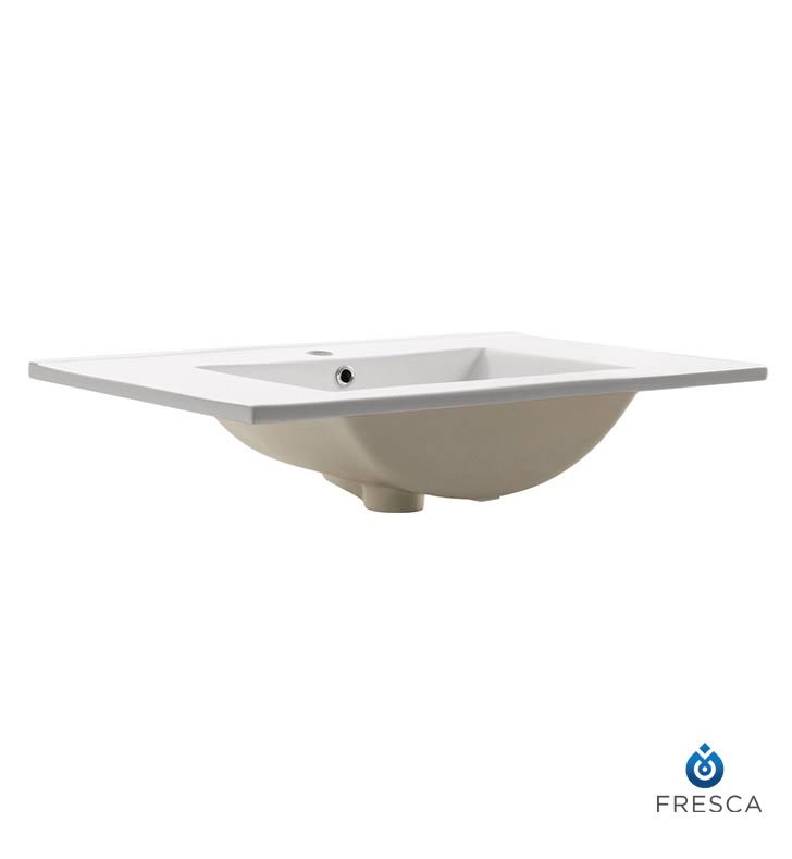 White Integrated Sink and Countertop R22181