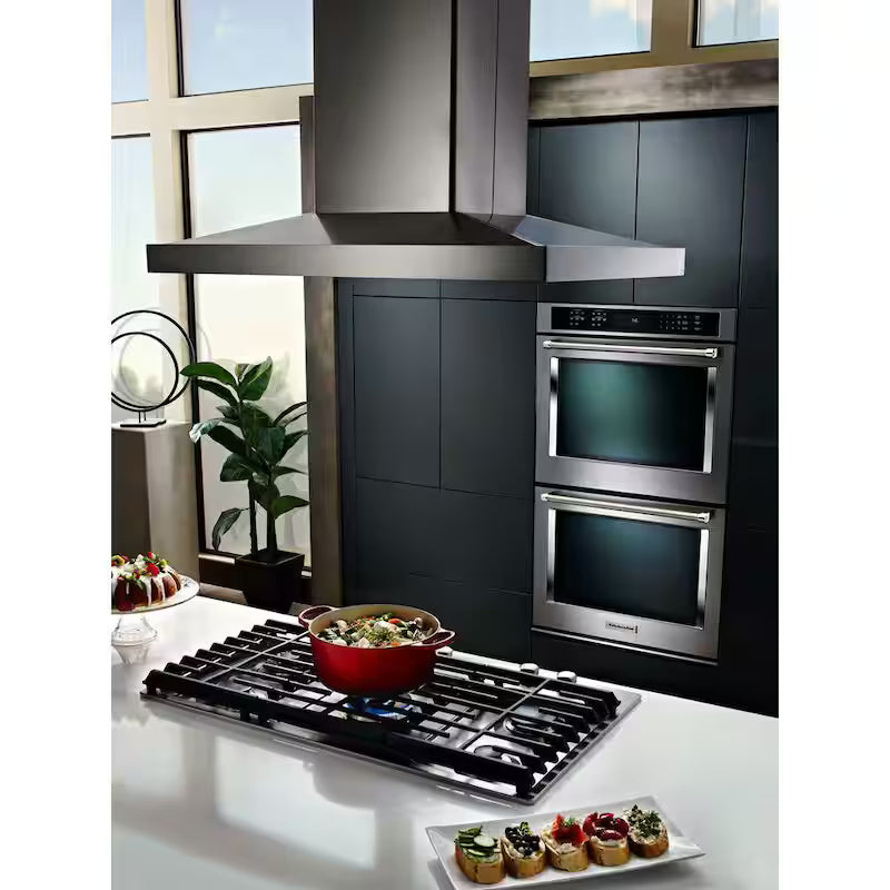 Double Electric Wall Oven Self-Cleaning with Convection in Stainless Steel V9118
