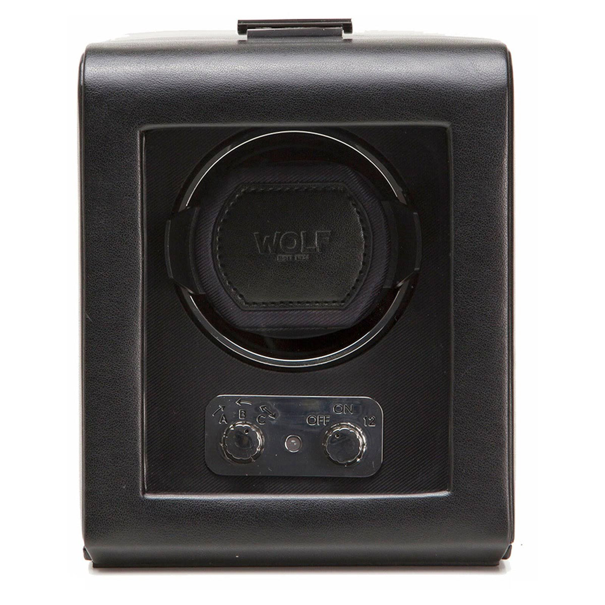 Black Single Watch Winder with Storage S5021