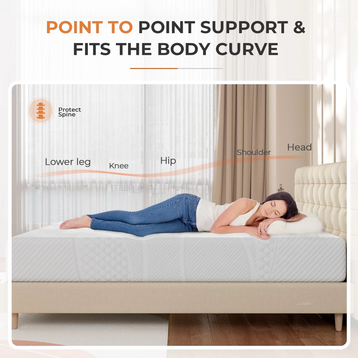 8'' Gel Memory Foam Queen Size Mattress P970