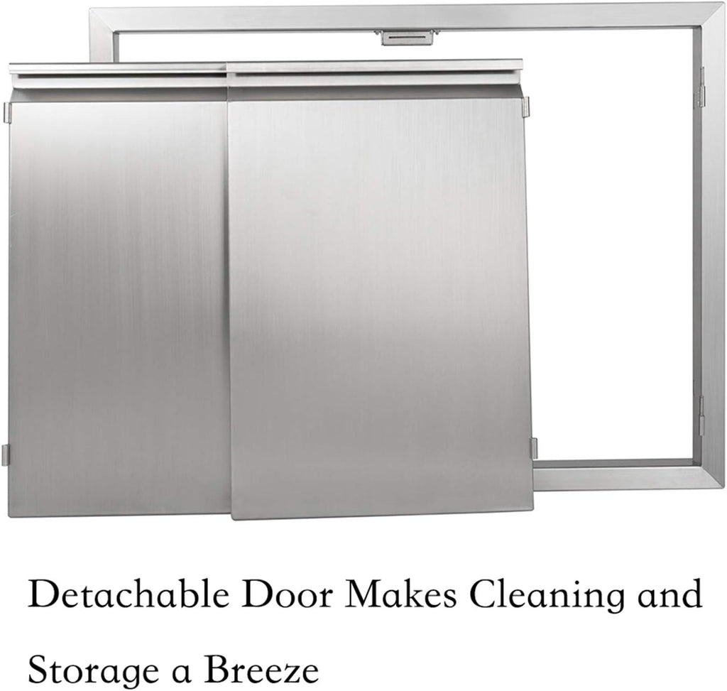 26 W X 24 H 304 Stainless Steel BBQ Access Door Y87874
