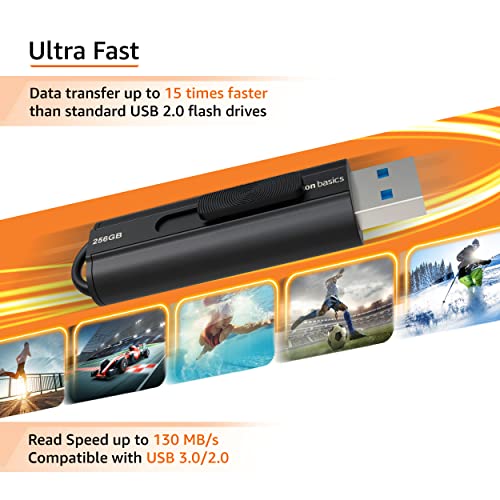 128 GB USB 3.1 Flash Drive, Black Q650