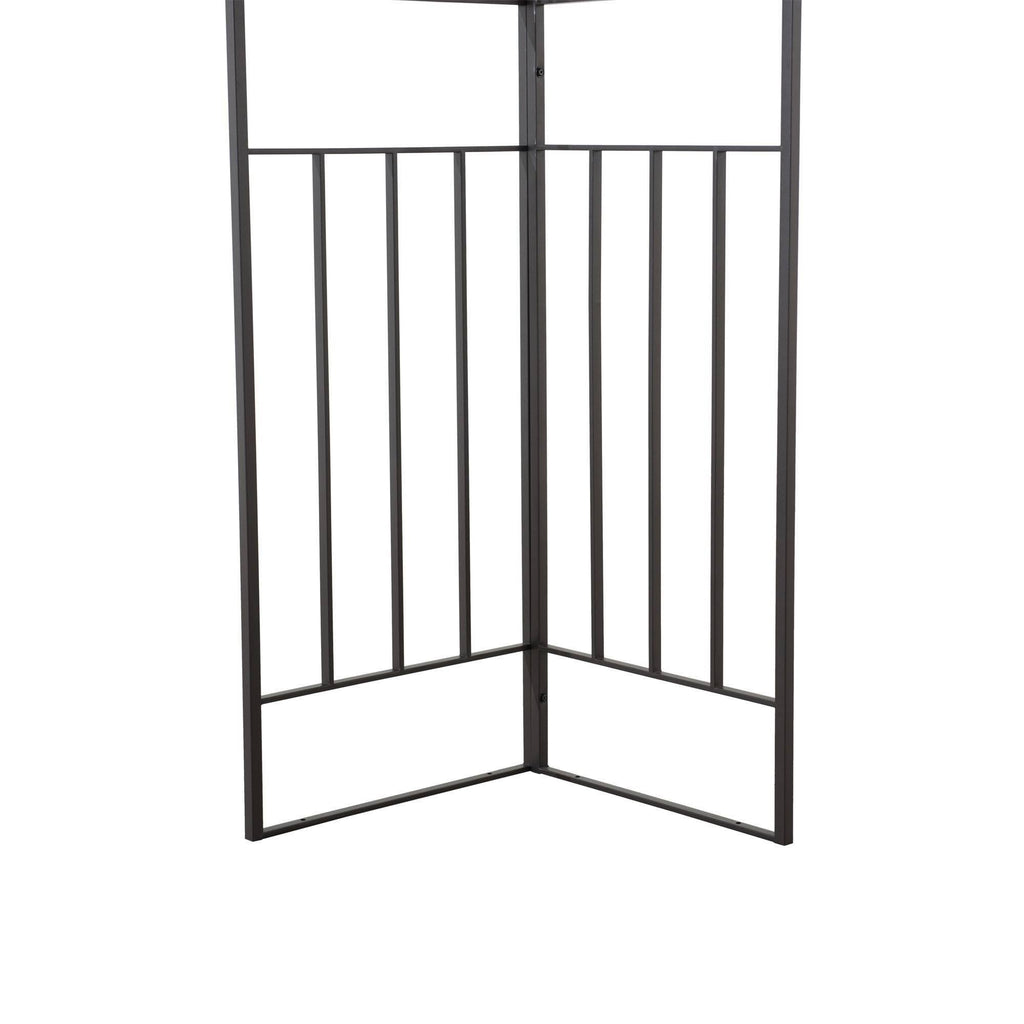 10 ft. x 12 ft. Steel Gazebo with 2-Tier Khaki Canopy S5394
